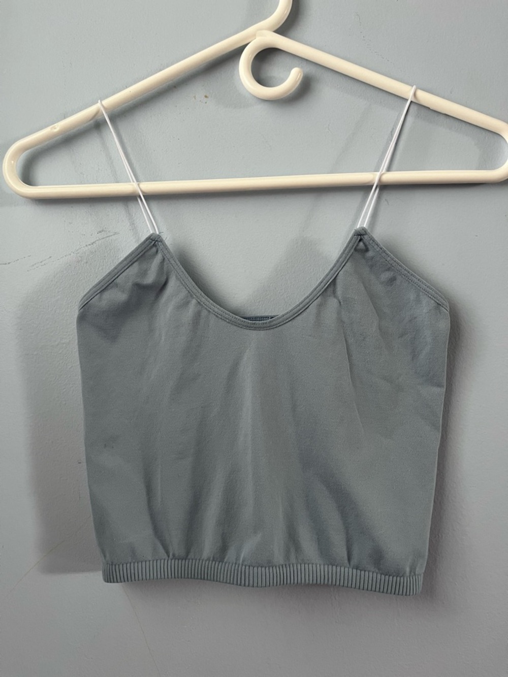 Intimately by Free People String Strap Crop Cami Slate Blue Gray Size XS/S